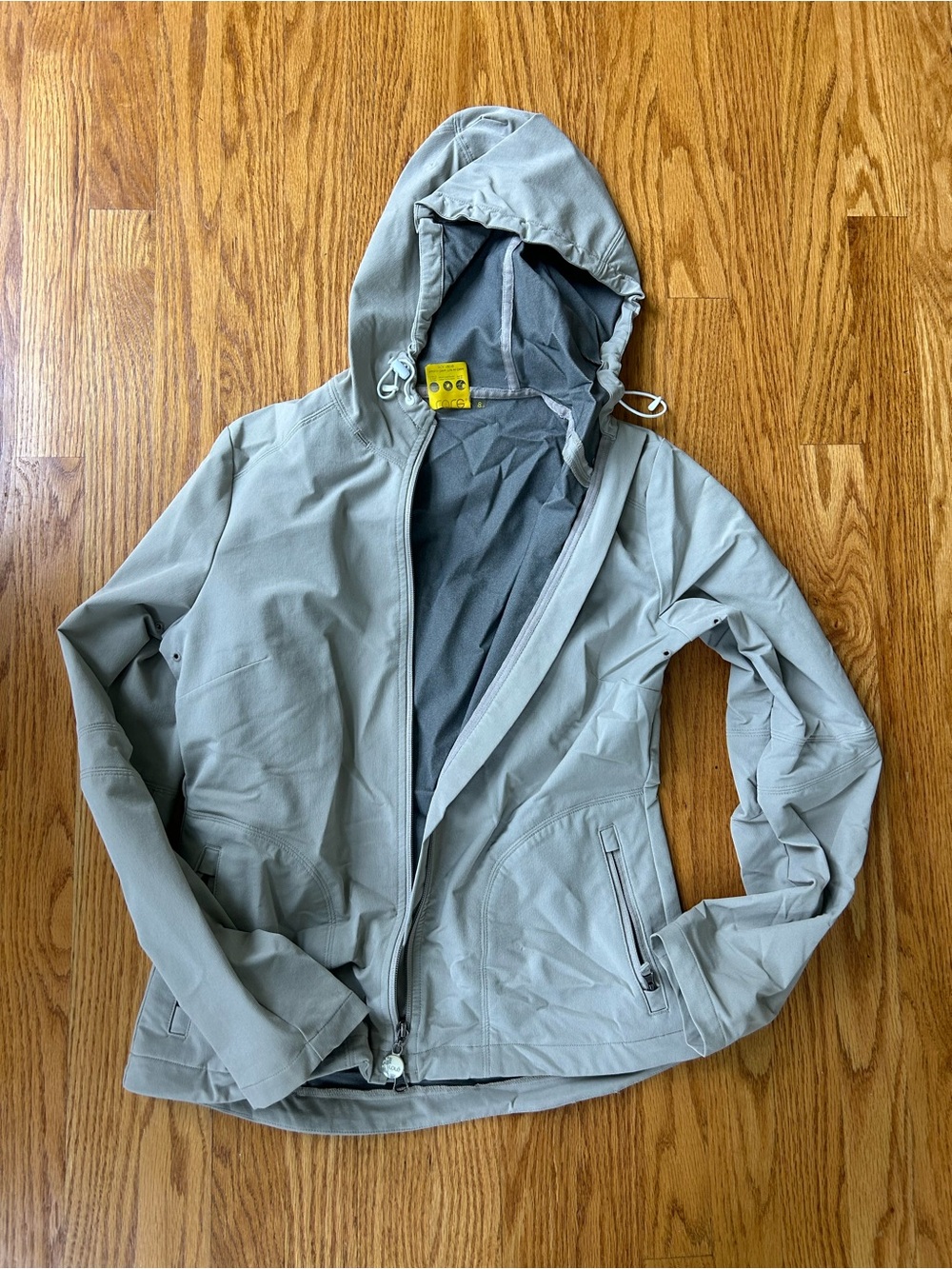 Lole Women's Light Gray Hooded Utility Jacket